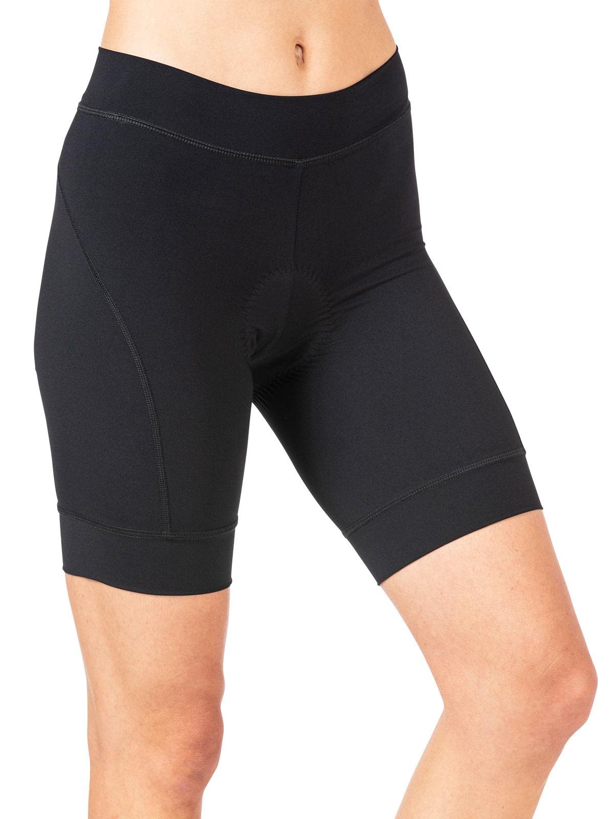 Women's Terry Bike Shorts with Padding - Breathable Cycling Shorts for Comfort & Performance | Perfect for Road Biking, Spinning & Indoor Cycling Workouts