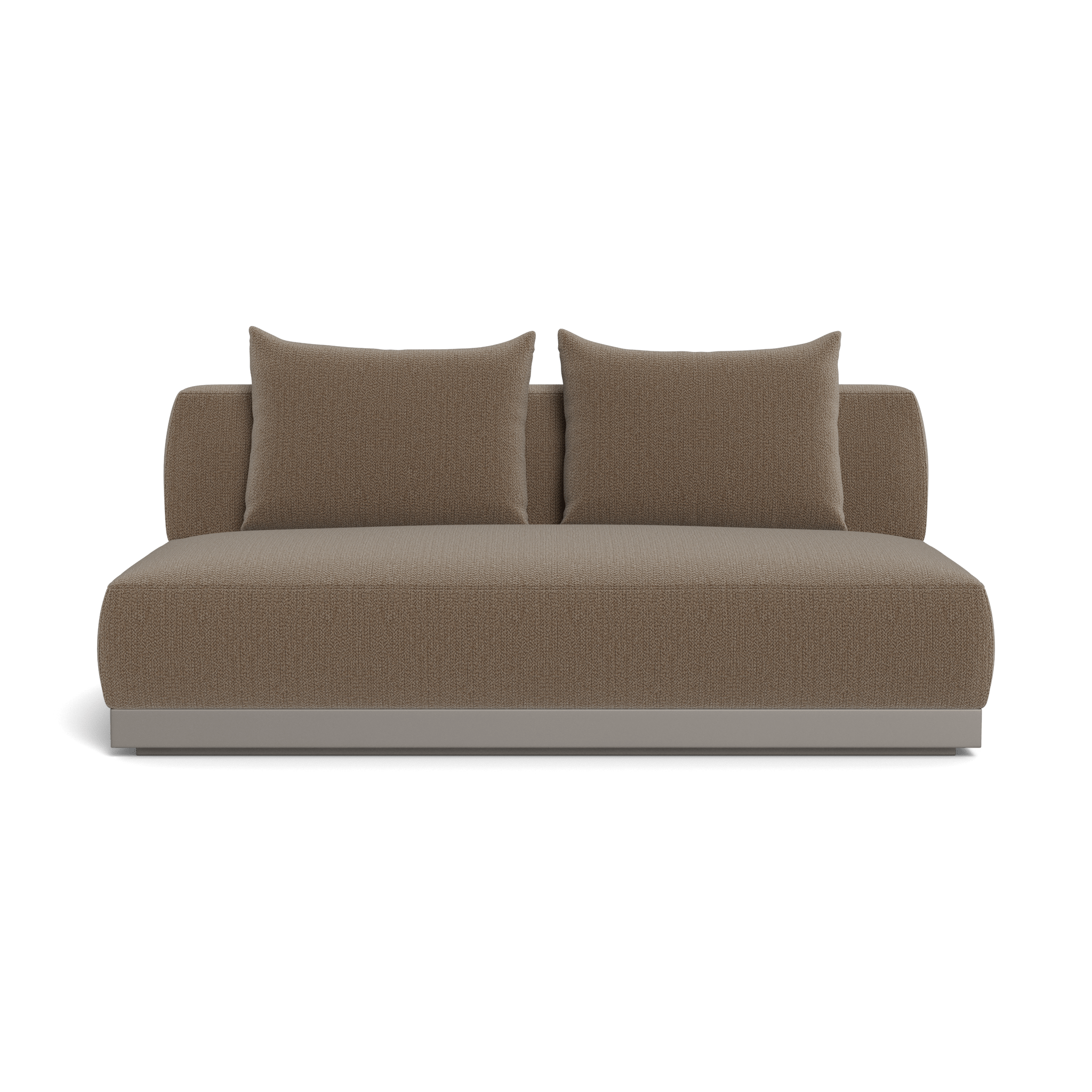 Amalfi 2-Seat Armless Sofa - Modern Loveseat for Small Spaces, Living Room, Apartment & Office - Soft Fabric Upholstery, Comfortable Seating for Relaxing & Socializing