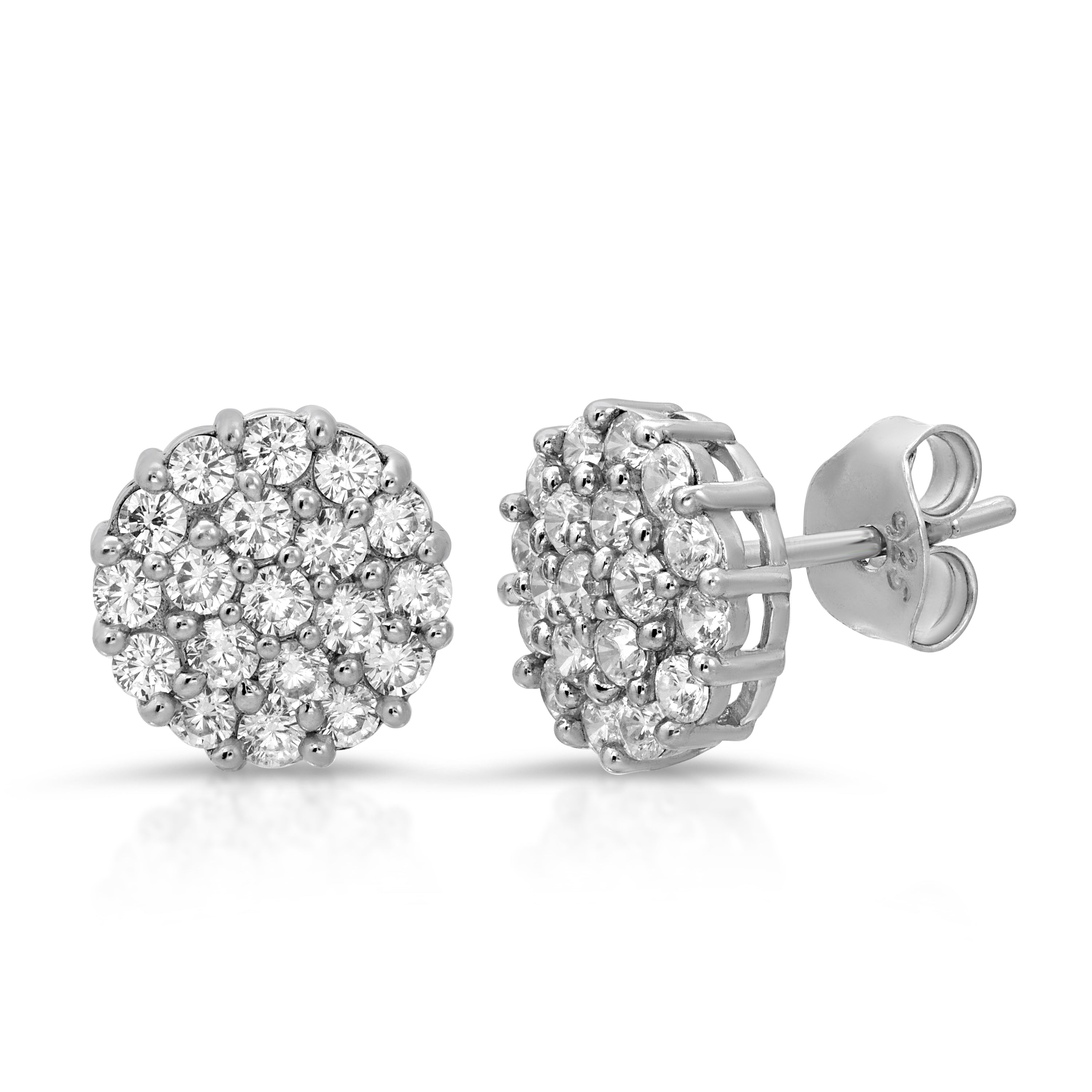 Elegant Stud Earrings for Women - 14K Gold Plated Cubic Zirconia Studs - Perfect for Everyday Wear, Gifts & Special Occasions