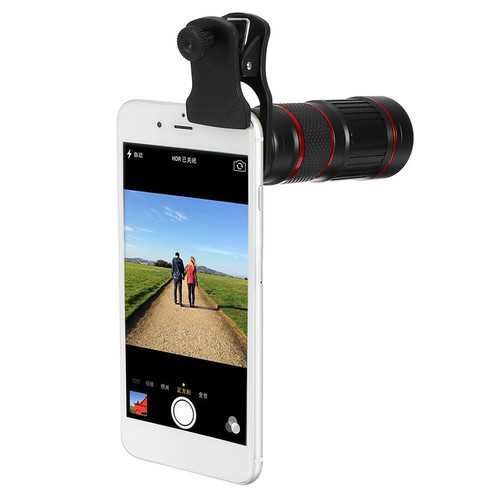 18X Zoom Optical Telescope Camera Lens with Manual Focus - Telephoto Lens for Smartphones & Tablets - Perfect for Bird Watching, Stargazing, and Long-Distance Photography