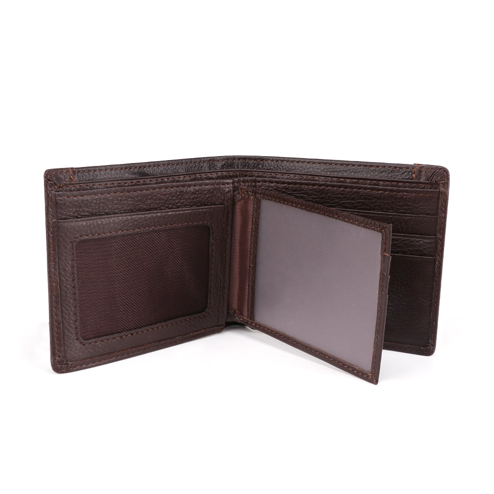 Slim Genuine Leather Men's Wallet - RFID Blocking Bifold Wallet for Men - Premium Thin Minimalist Wallet with Card Slots & ID Window - Perfect for Everyday Carry, Travel & Business Use