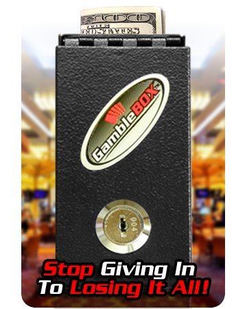 Original USA Gamblebox - Secure Gambling Cash Lock Box with Red Velvet Carrying Bag | Personal Money Safe Wallet for Casino, Home, Travel & Storage | Durable Portable Cash Protection