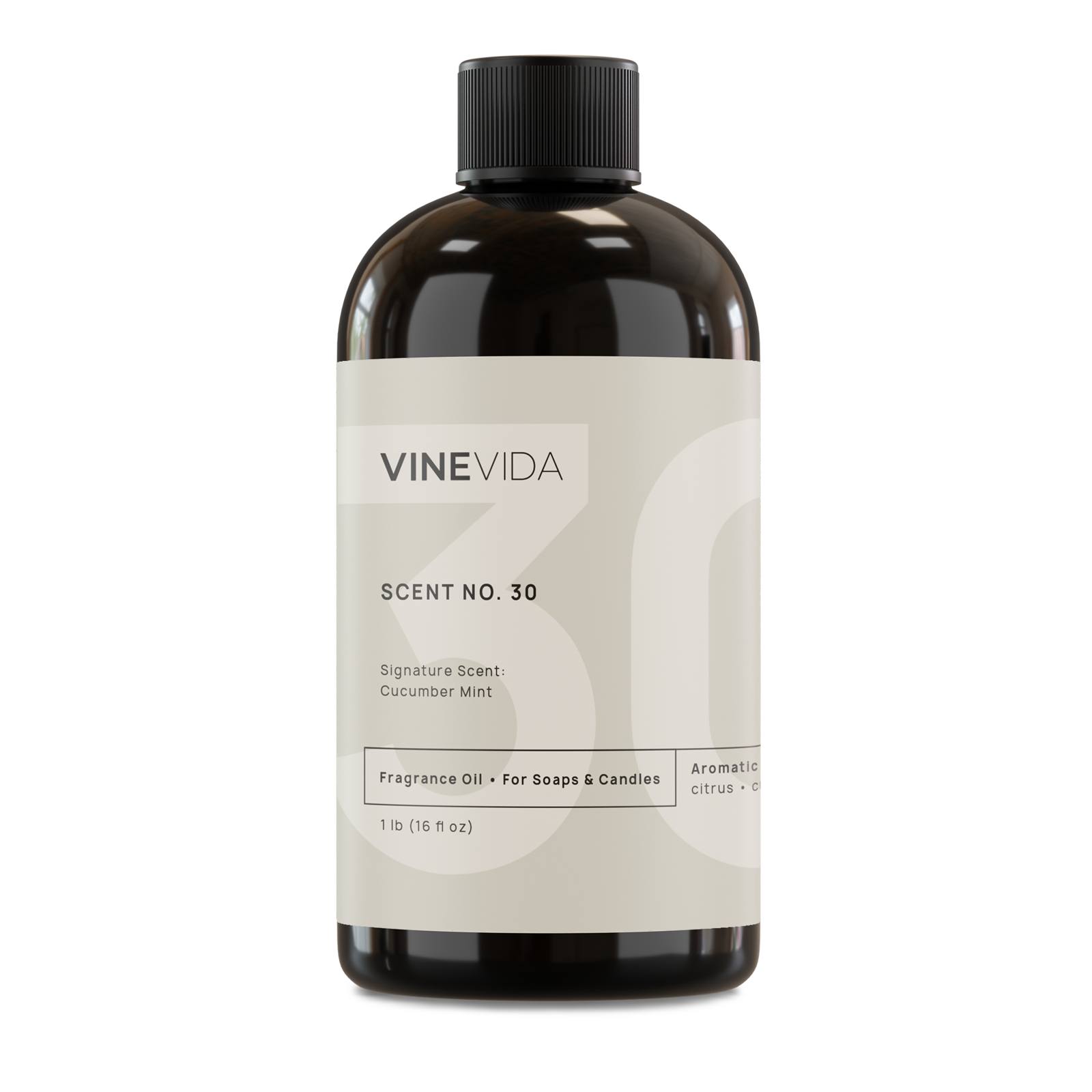 Cucumber Mint Fragrance Oil - No. 30 Premium Scent for Handmade Soap, Candle Making & DIY Crafts - Relaxing Aromatherapy for Home Spa & Bath