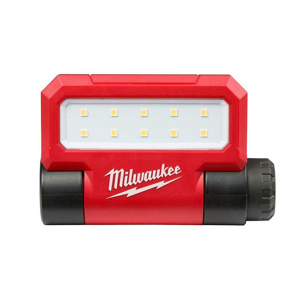 Milwaukee 2114-21 USB Rechargeable Rover Pivoting Flood Light Kit - 1000 Lumens, Adjustable Head, Job Site & Emergency Lighting for Construction, Camping, Power Outages