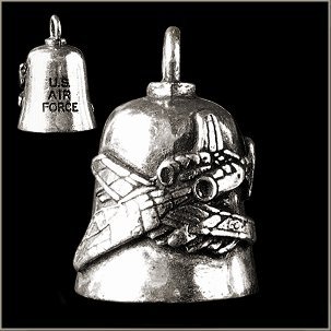 US Air Force Gremlin Bell - Motorcycle Guardian Bell for Protection & Good Luck - Perfect for Bikers, Riders & Military Enthusiasts
