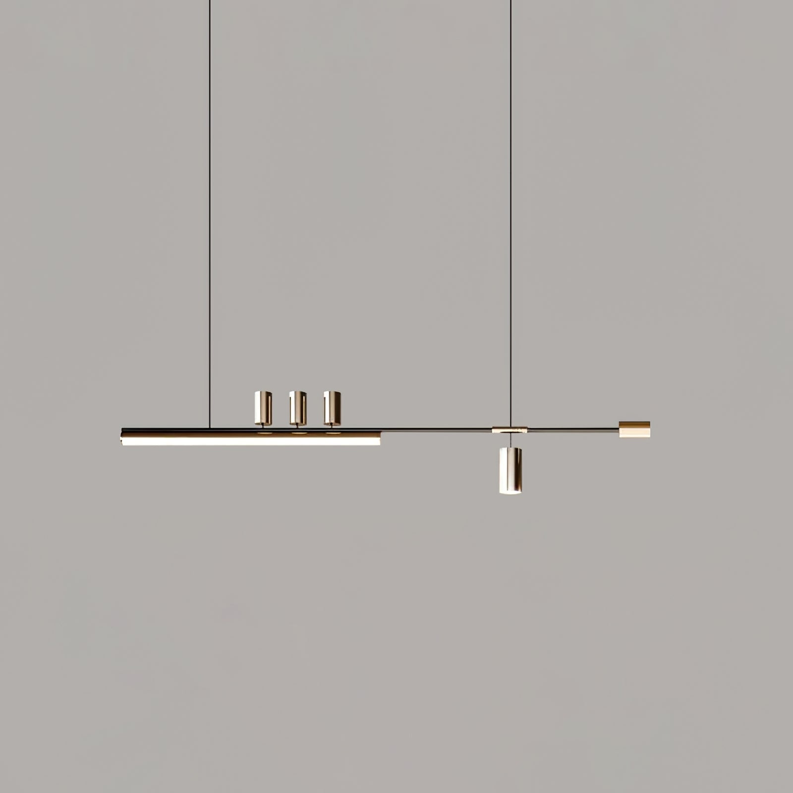 Arc Horizon Island Pendant Light - Modern Hanging Light Fixture for Kitchen Island, Dining Room & Living Room | Dimmable LED Chandelier with Adjustable Height