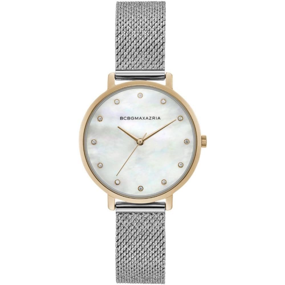BCBGMAXAZRIA BG50996008 Women's Fashion Watch - Elegant Stainless Steel Bracelet, Water Resistant, Perfect for Office, Party & Everyday Wear