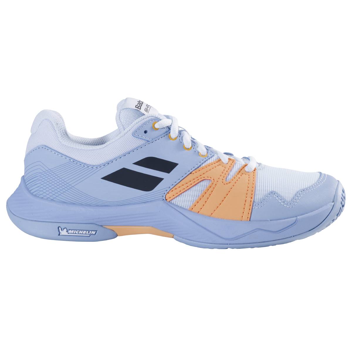 Babolat Shadow Team Women's Indoor Court Shoes - Light Blue Tennis Shoes for Women - Non-Slip Volleyball & Badminton Shoes with Cushioning - Perfect for Indoor Sports & Gym Workouts
