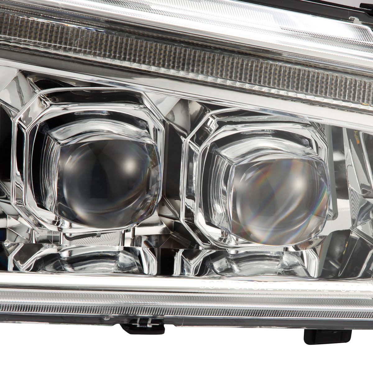03-06 Chevrolet Silverado & 02-06 Avalanche (No Body Cladding) NOVA Series LED Projector Headlights - Chrome Housing - Bright White Light for Night Driving & Off-Road Use