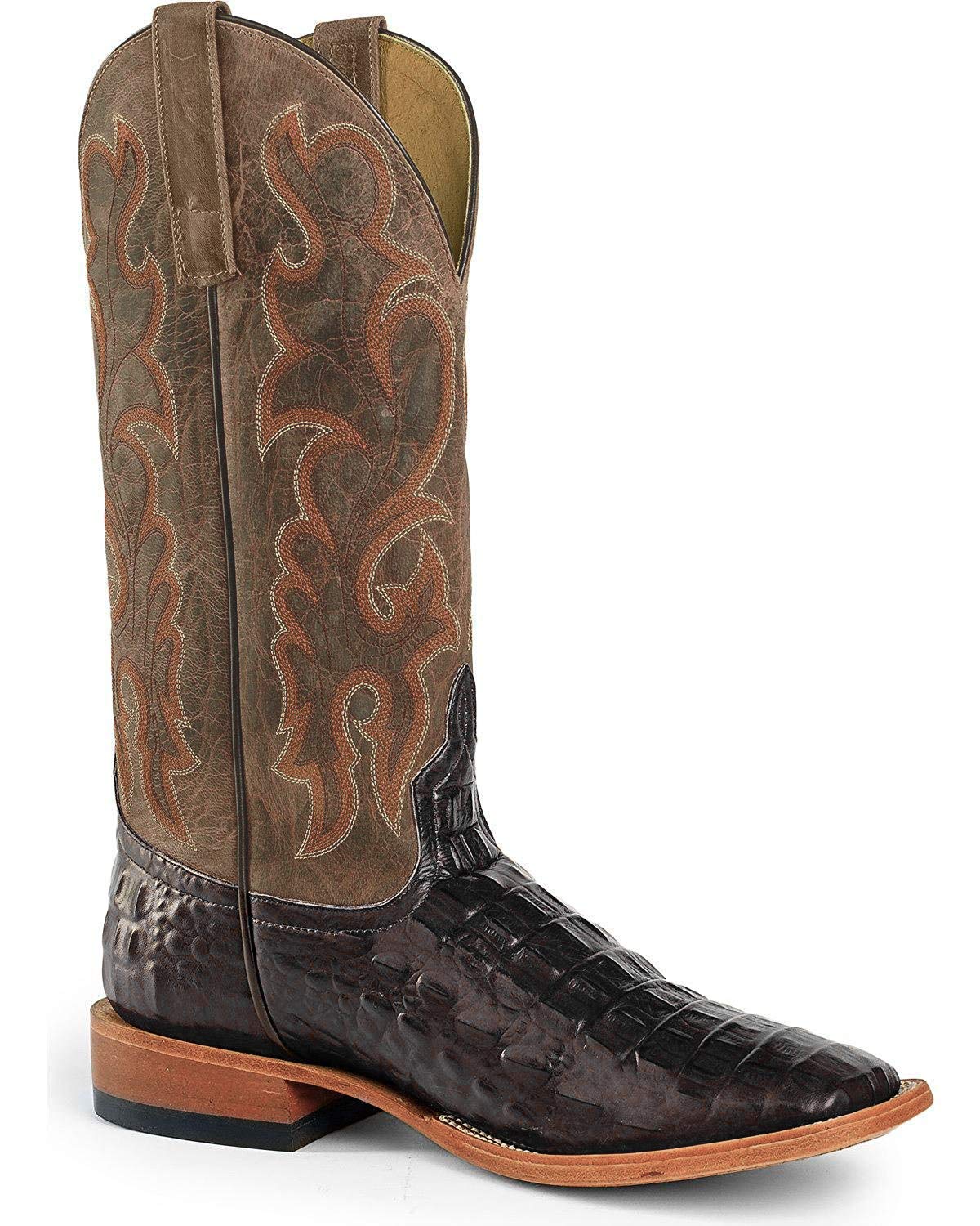 HP1070 Men's Genuine Nile Crocodile Western Boots - Square Toe Cowboy Boots for Men | Durable & Comfortable Riding Boots for Ranch Work, Rodeo & Outdoor Activities