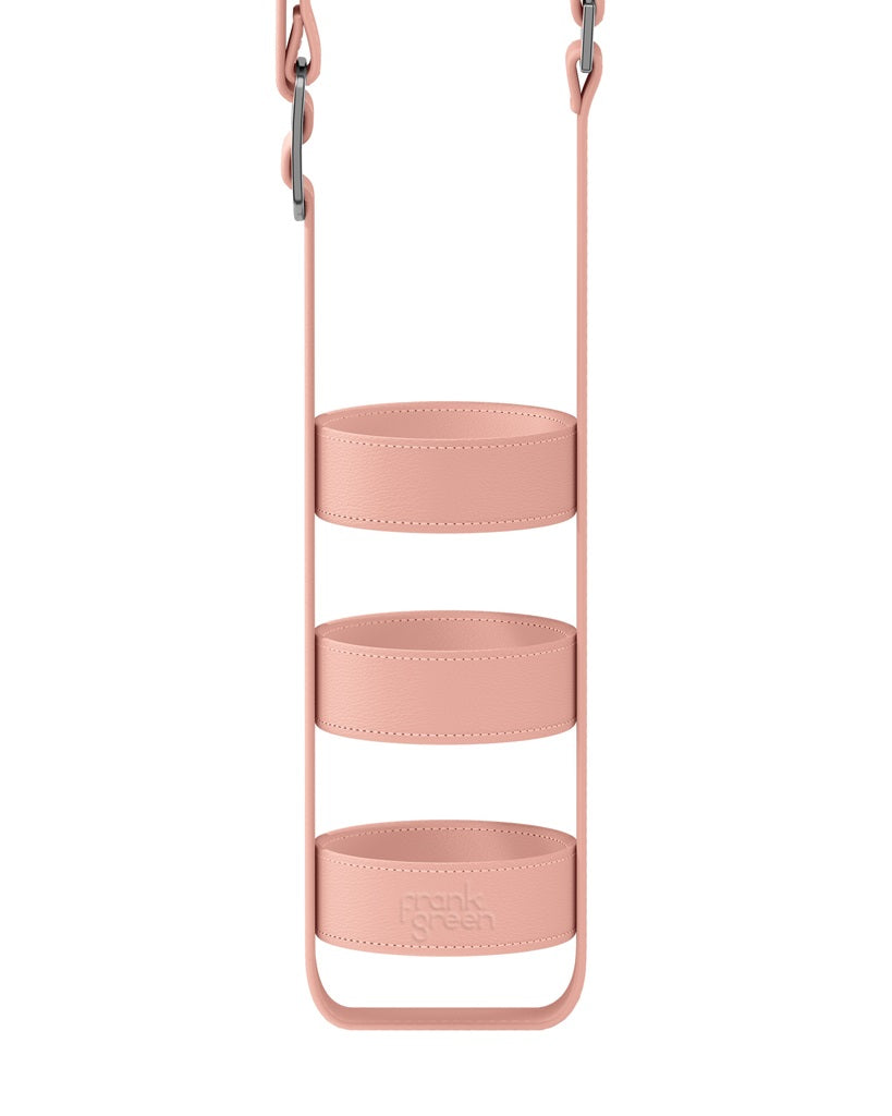 Frank Green Cactus Leather Bottle Holder for 20oz Water Bottles - Blush Pink | Eco-Friendly & Stylish Accessory for Gym, Hiking & Everyday Use