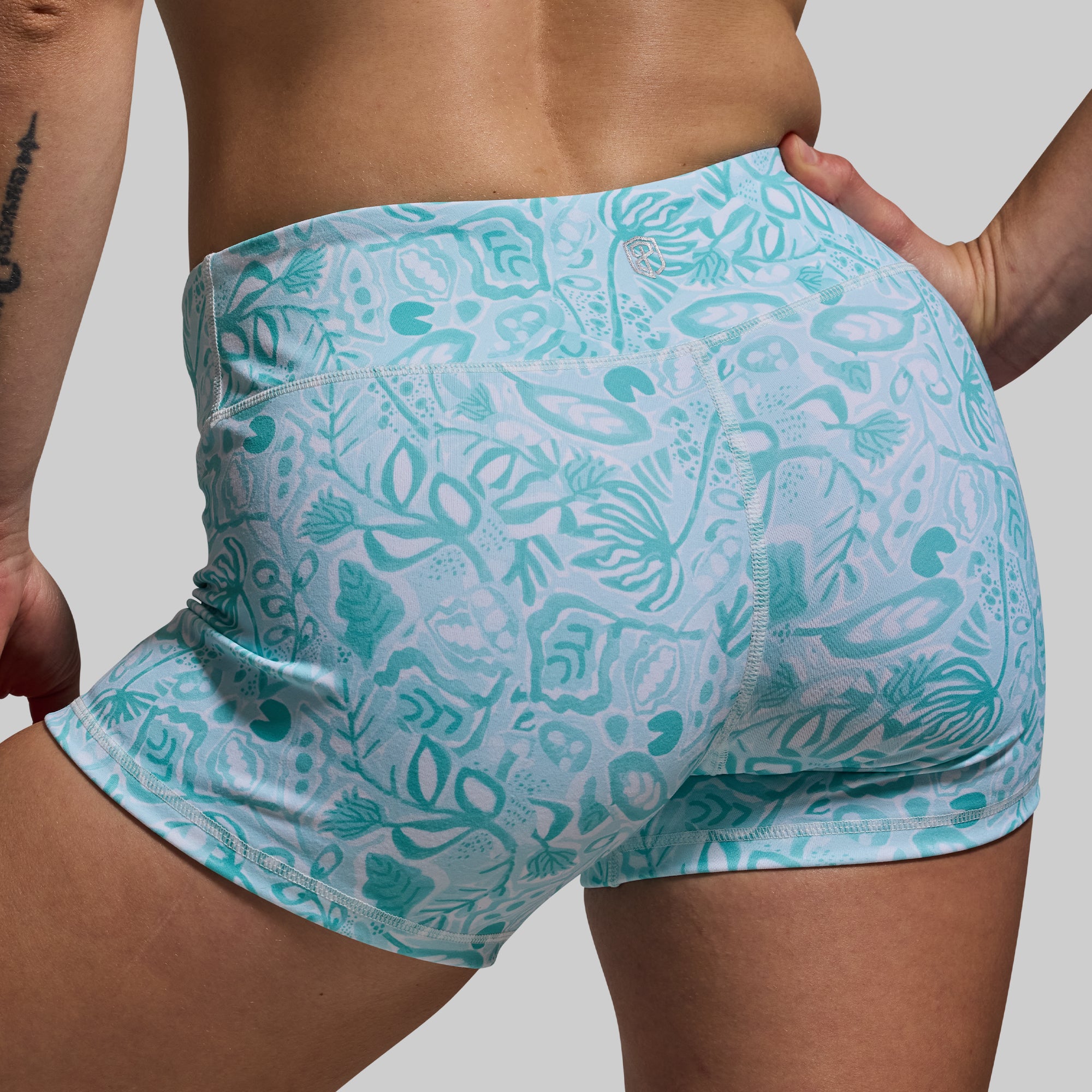 Double Take Booty Shorts - High Waisted Workout & Gym Shorts for Women (Seashell Color) | Perfect for Yoga, Running & Summer Outfits