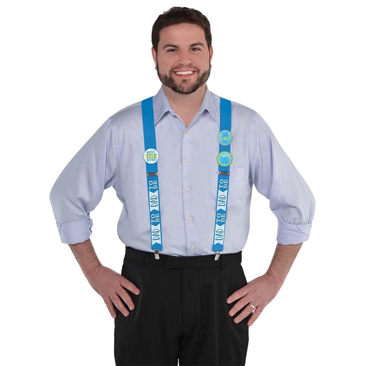 Funny Baby Shower Suspenders for Expecting Dads - Perfect Gifts for Dad-to-Be & Gender Reveal Parties - Great for Photo Props & Pregnancy Announcements