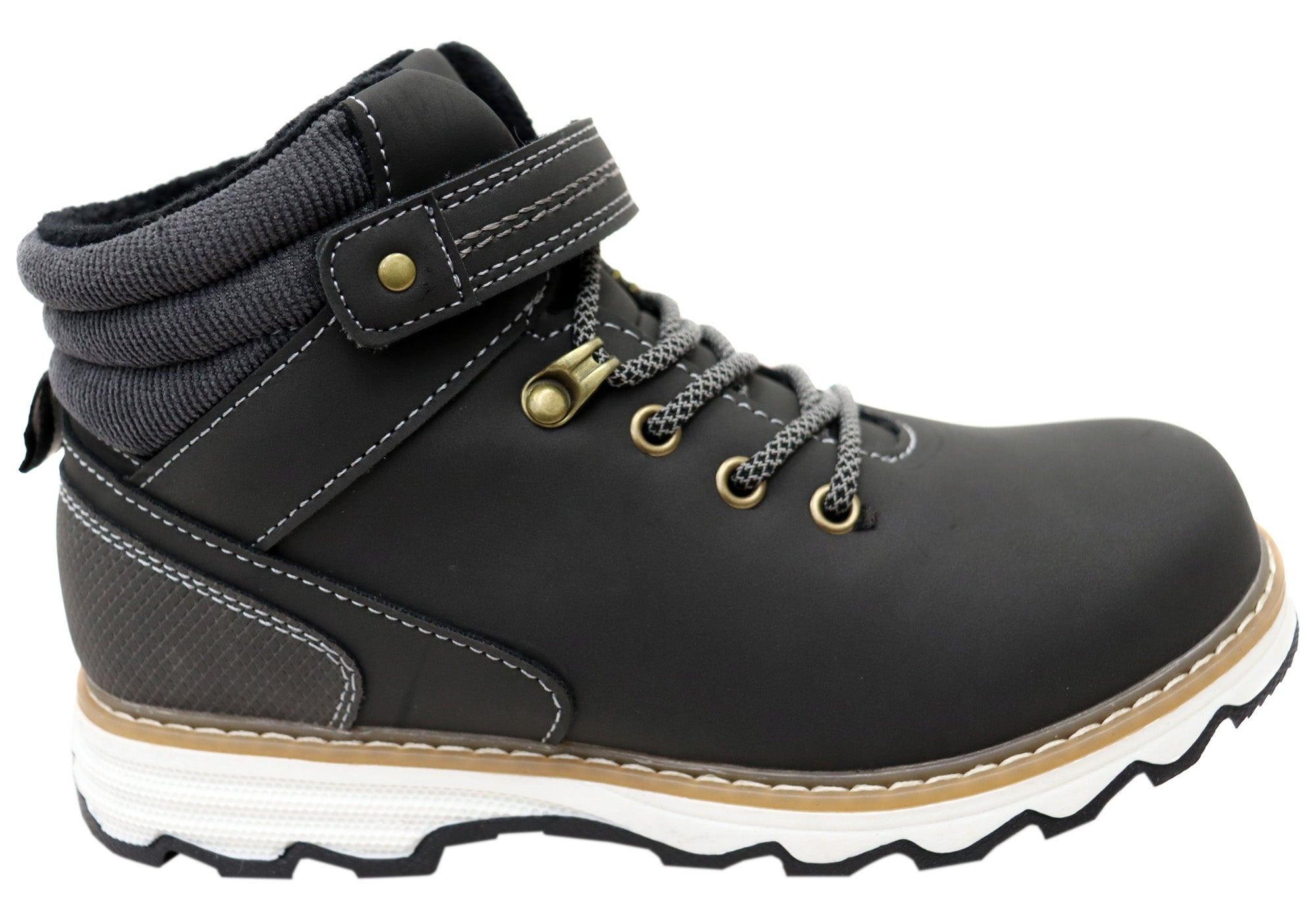 Grosby Vorn Kids Boys Comfortable Winter Boots - Waterproof Snow Boots for Boys, Warm & Cozy for Outdoor Play, Hiking, and School