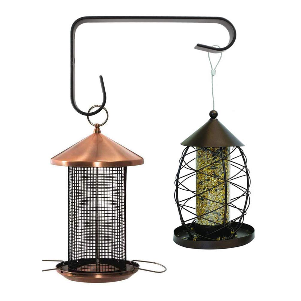 90 Pack Wall Hanging Hooks - Heavy Duty Iron Bird Cage Hooks, Plant Hangers & Garden Brackets for Indoor/Outdoor Decor, Bird Feeders, Flower Pots & Hanging Baskets