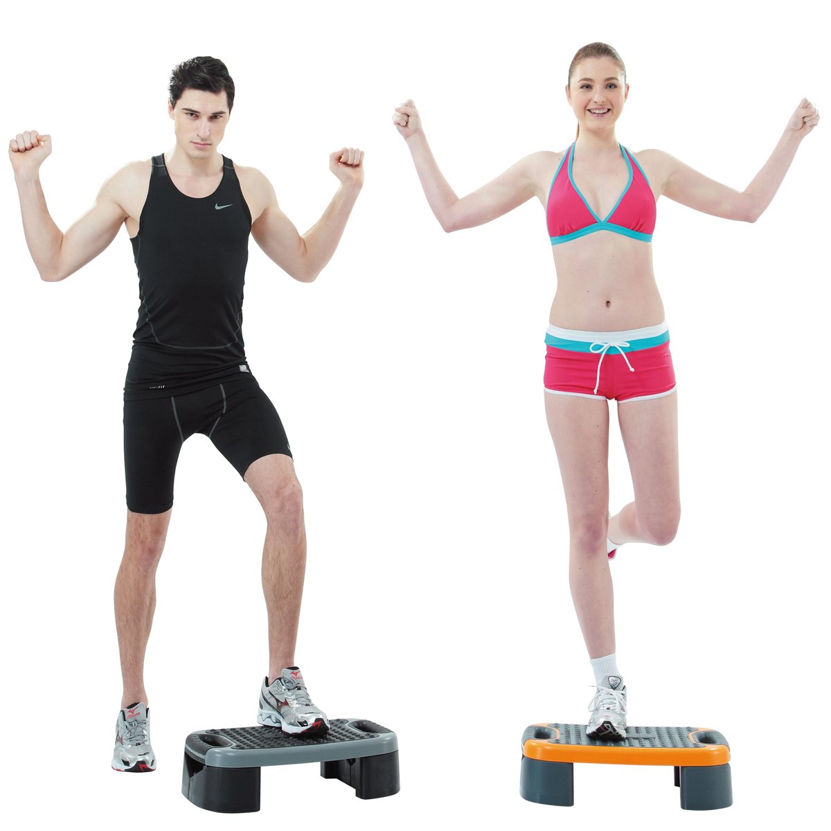 5-in-1 Multi-Function Aerobic Step Platform - Adjustable Fitness Stepper for Home Workouts, Cardio Exercise, Step Training & Strength Training - Perfect for HIIT, Yoga & Home Gym Use