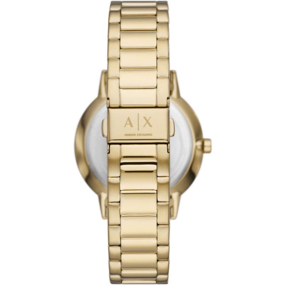 Armani Exchange AX2747 Men's Watch - Gold Stainless Steel Band & Black Dial | Luxury Dress Watch for Business, Formal Events & Everyday Wear