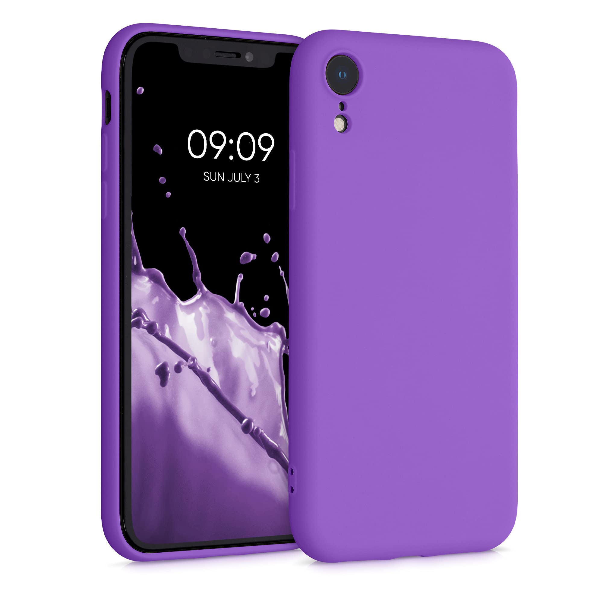 kwmobile Soft TPU Slim Protective Case for Apple iPhone XR - Shockproof & Scratch-Resistant Phone Cover in Orchid Purple - Perfect for Everyday Use, Travel & Outdoor Activities