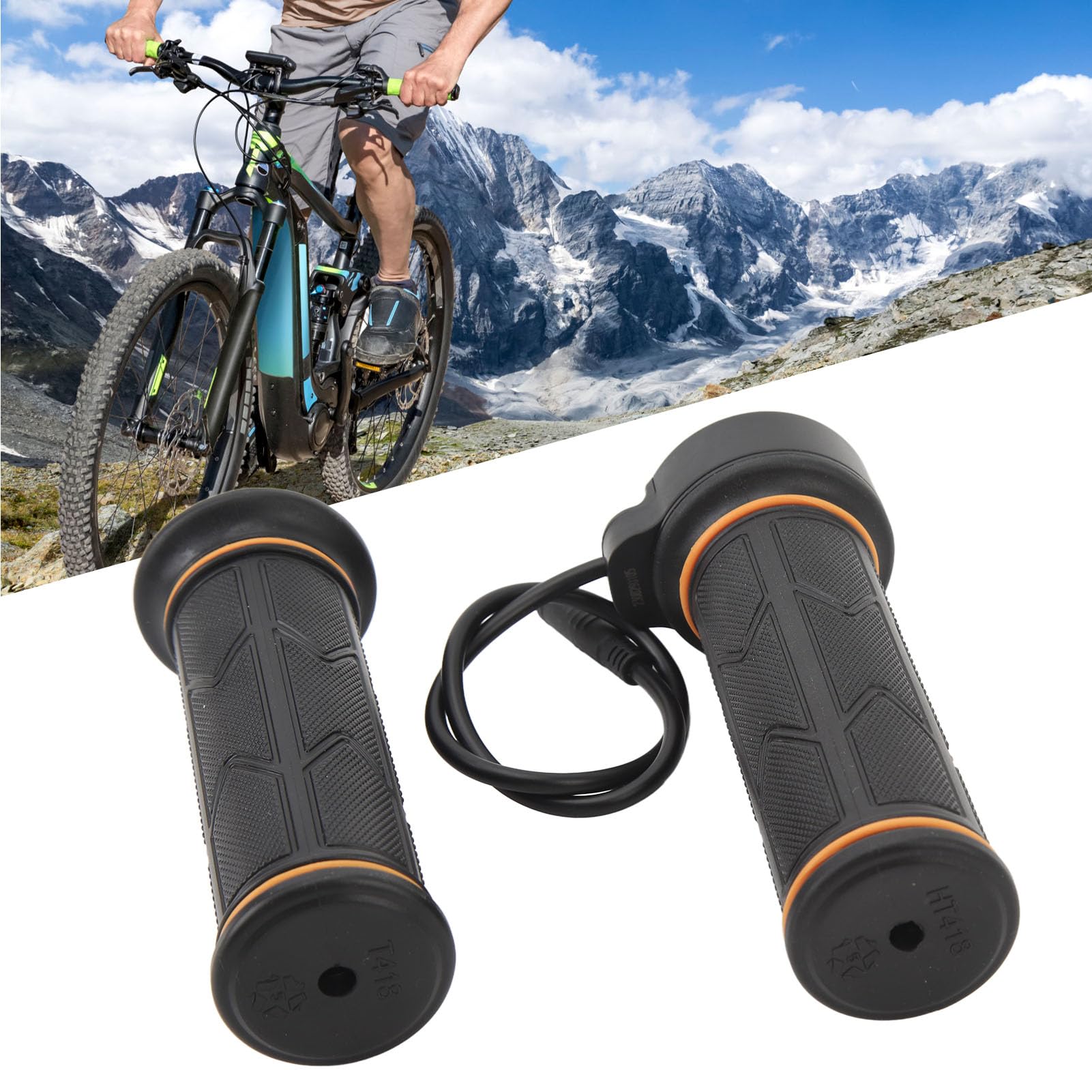Universal 12-72V Twist Throttle Grip for Electric Bikes, Scooters & Motorcycles - Compatible with BBS01, BBS02, BBSHD - Perfect for Commuting, Off-Road Adventures & Urban Riding