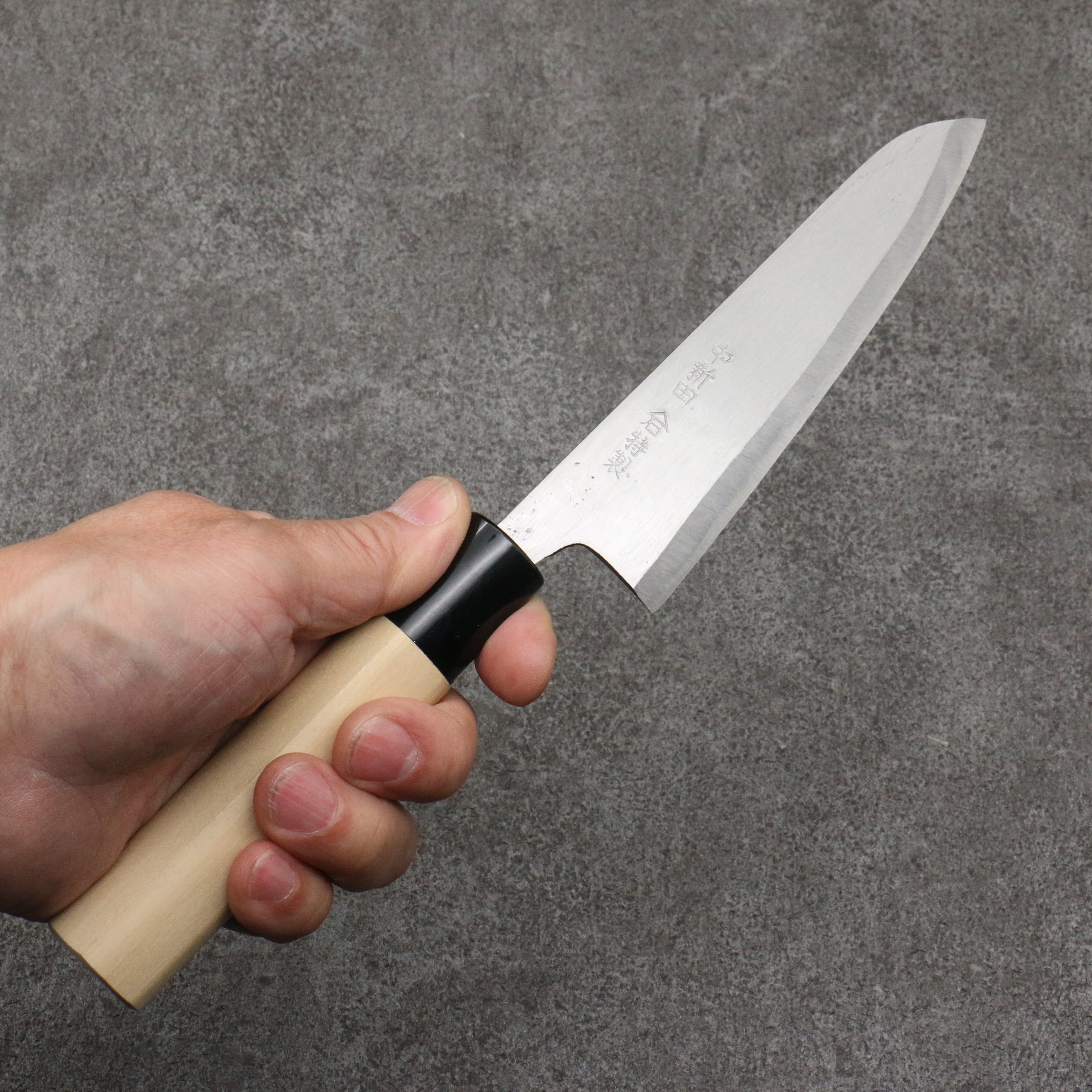 Premium Nakaniida White Steel No.2 Migaki Polish Finish 120mm Petty Utility Knife with Magnolia Handle - Perfect for Precision Slicing, Peeling & Small Kitchen Tasks