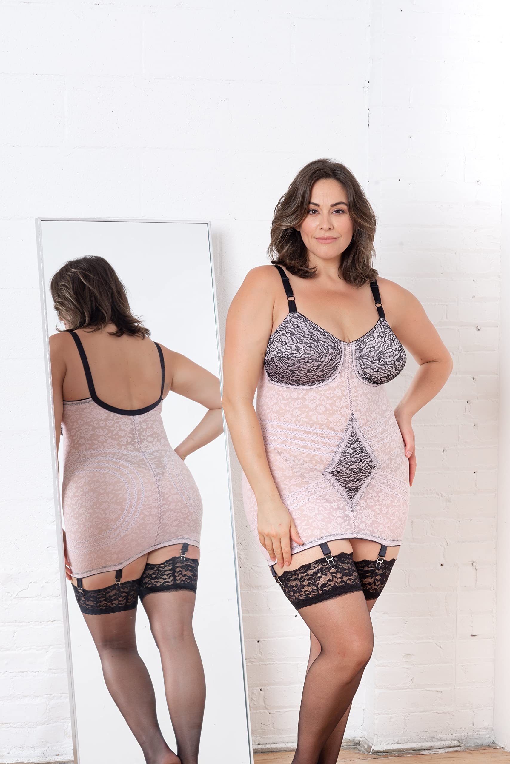 Rago Style 9357 Extra-Firm Open Bottom Body Shaper for Women - High Waist Shapewear for Tummy Control & Postpartum Recovery - Perfect Under Dresses & Formal Wear