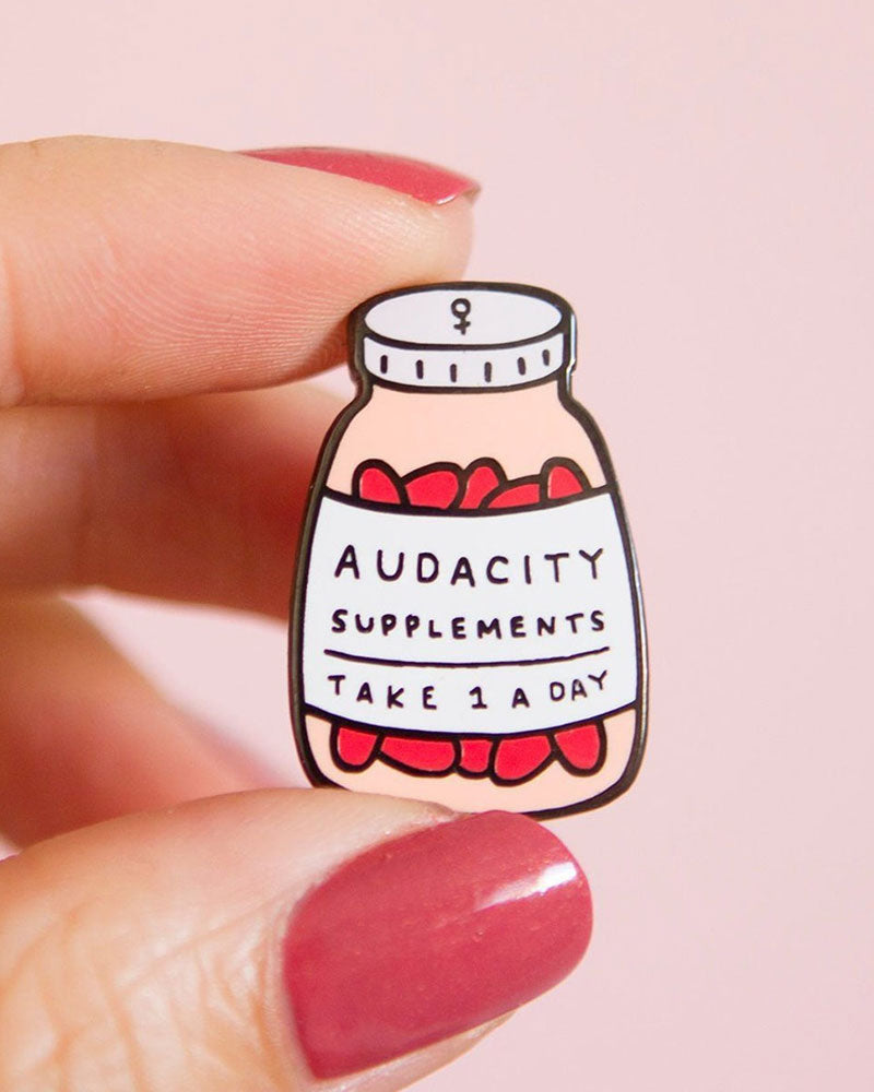 Audacity Supplements Pin - Premium Lapel Pin for Business & Events - Perfect for Suits, Jackets, and Corporate Gifts