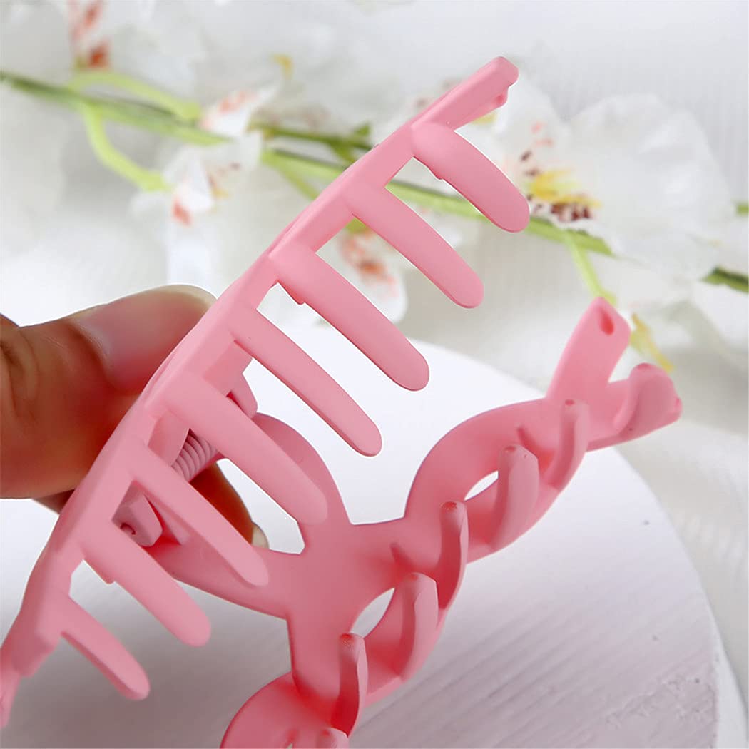 SOWUNO Matte Hair Claw Clips 6PCS - Non-Slip Strong Hold Hair Barrettes for Women, Fashionable Large Hair Clips for Thick & Thin Hair - Perfect for Salon, Work, Gym & Everyday Styling