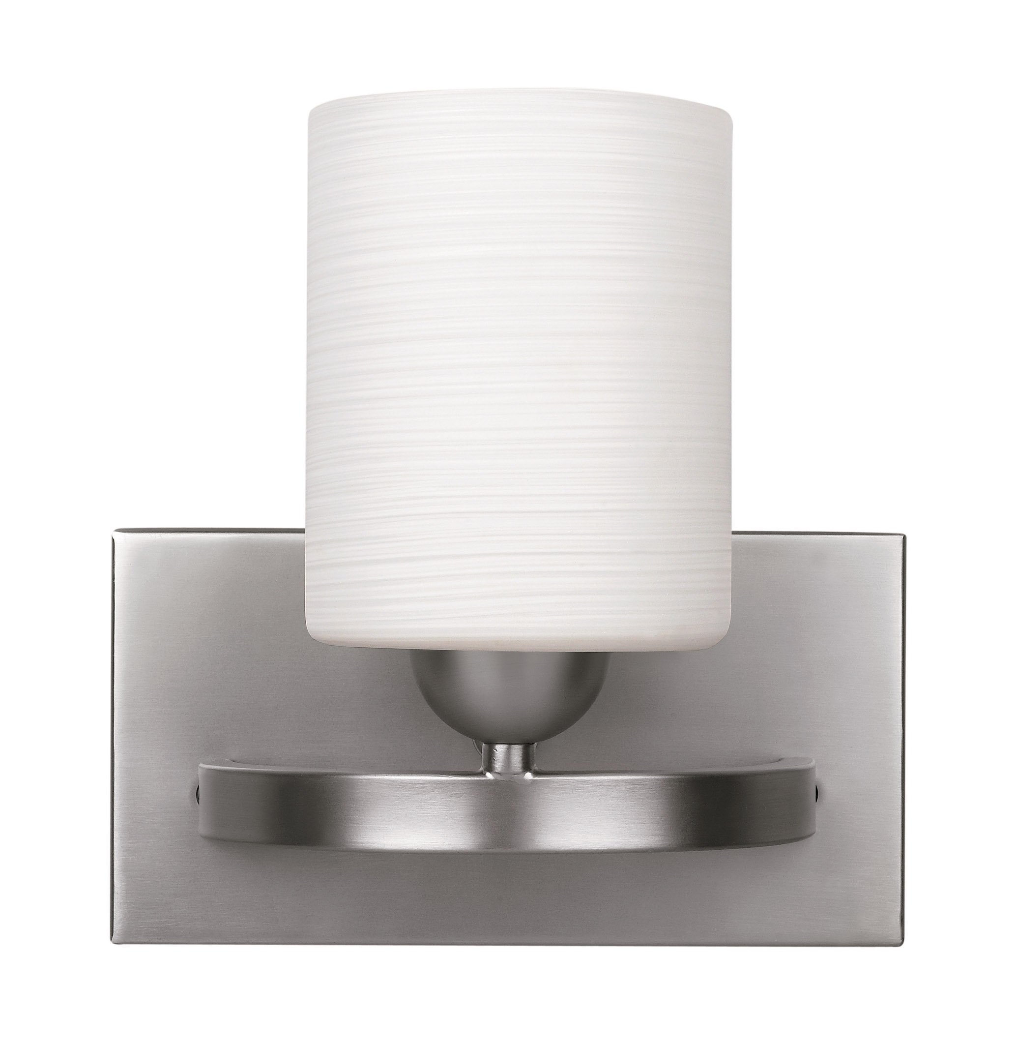 CANARM LTD. IVL370A01BPT Hampton 1 Bulb Vanity Light Fixture - Brushed Pewter Finish - Perfect for Bathroom, Bedroom, or Dressing Room Makeup Mirror Lighting