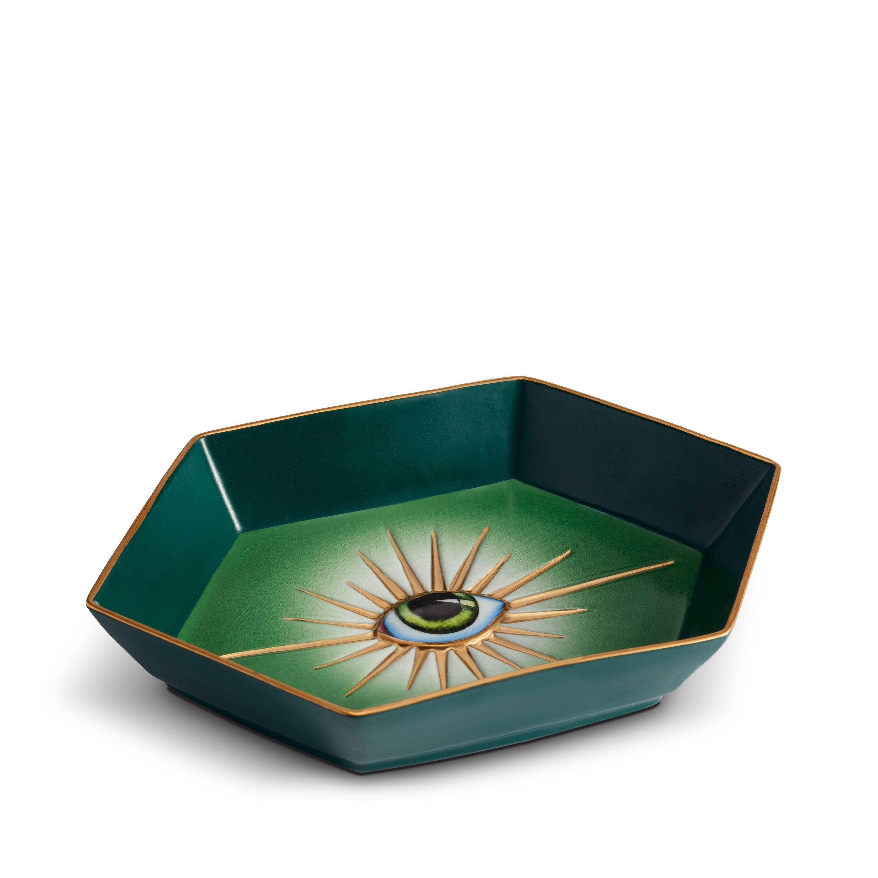 Hexagon Serving Tray - Stylish Green Lito Tray for Home Decor, Kitchen, Dining & Party Serving | Perfect for Charcuterie, Snacks & Appetizers