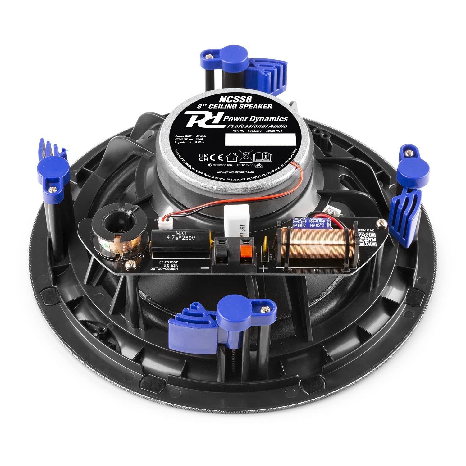 Power Dynamics PD NCSS8 8-Inch Coaxial Low Profile In-Ceiling & Wall Mount Speaker - High Quality Home Audio System for Seamless Sound Integration | Perfect for Living Rooms, Home Theaters & Multi-Room Audio Setups