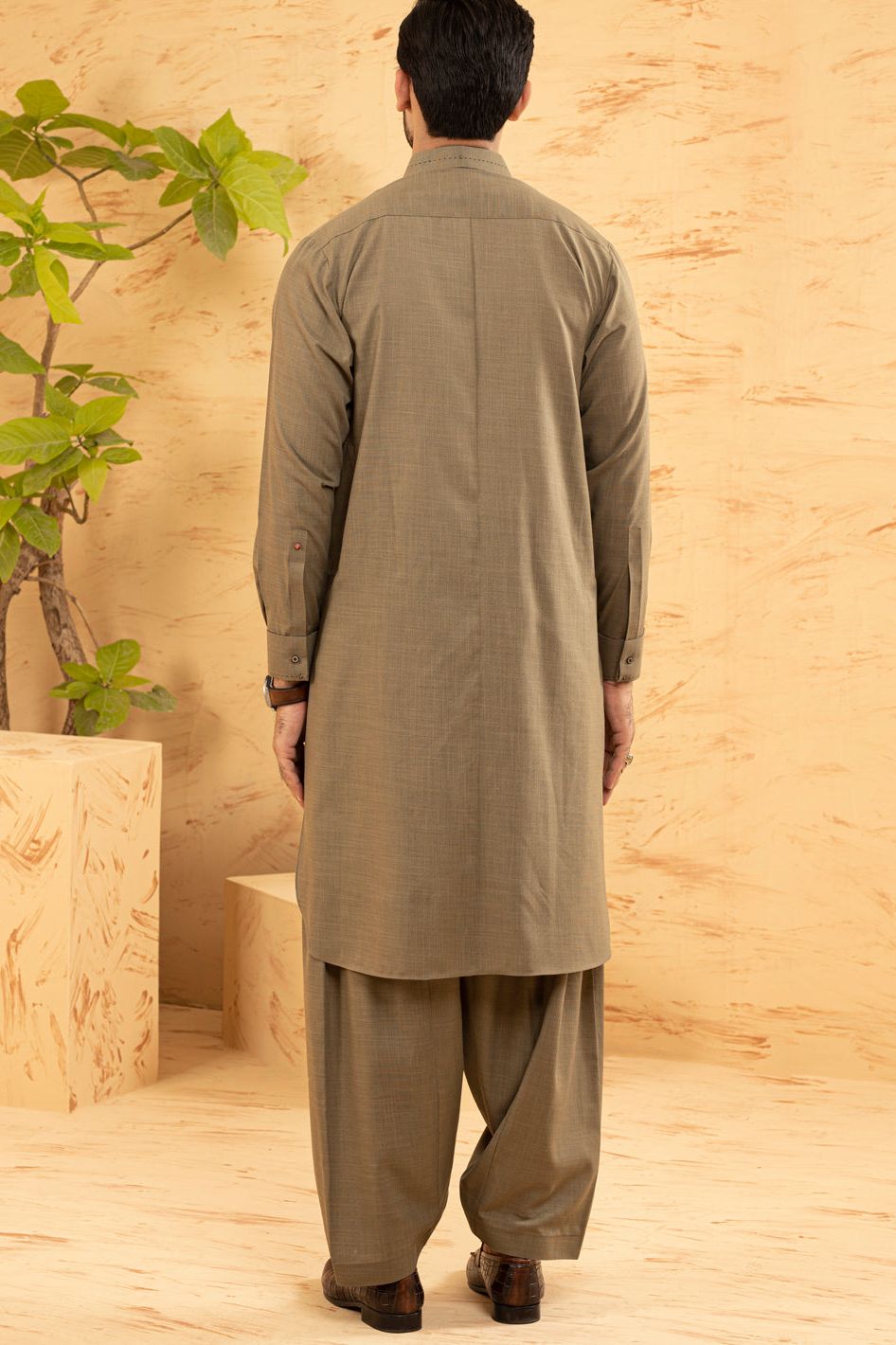 Stylish Cotton Green Kameez Shalwar by Waseem Akram - Traditional Pakistani Outfit for Women | Perfect for Eid, Weddings & Special Occasions