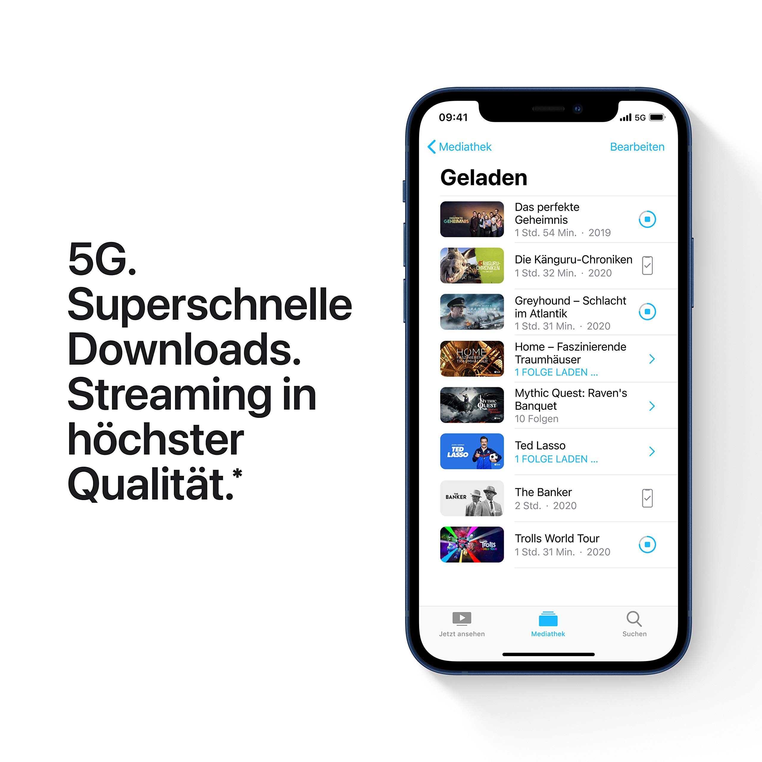 Apple iPhone 12 64GB Unlocked Smartphone - Refurbished Blue | Fast Charging, Face ID, 5G Ready | Perfect for Work, Travel & Daily Use