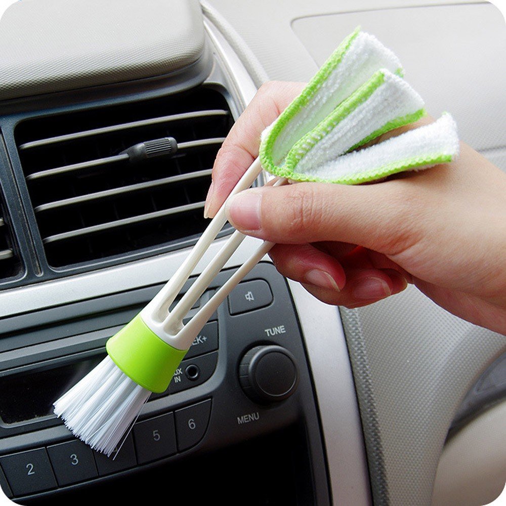 MKVFA Portable Air Conditioner Cleaner Brush - Compact Dusting Tool for Computers, Keyboards, Window Blinds & Leaves | Perfect for Home, Office & Electronics Maintenance