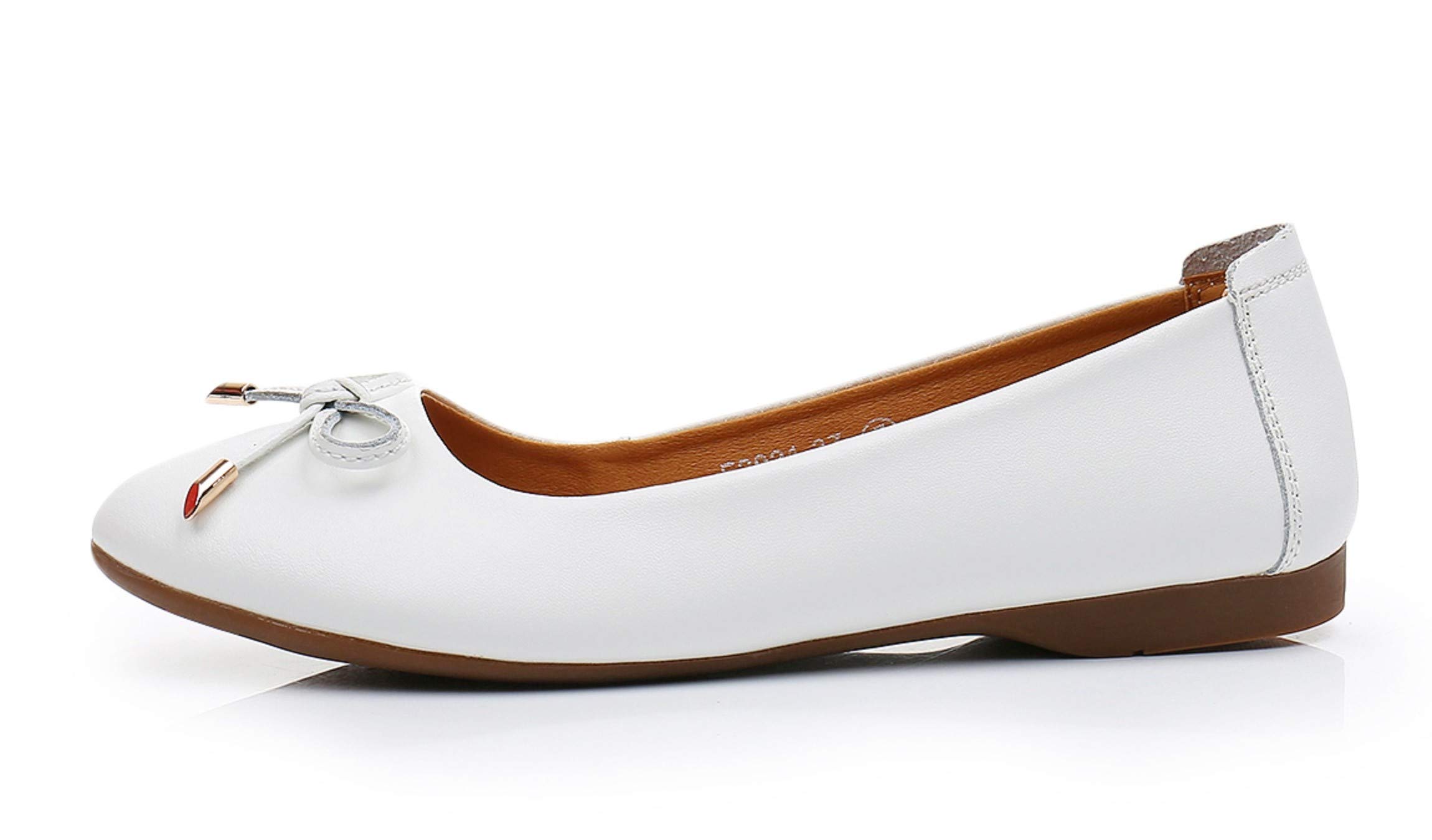 VenusCelia Women's Ballet Flats with Bowknot - Comfortable Dance Shoes for Ballerinas, Casual Wear & Everyday Outfits