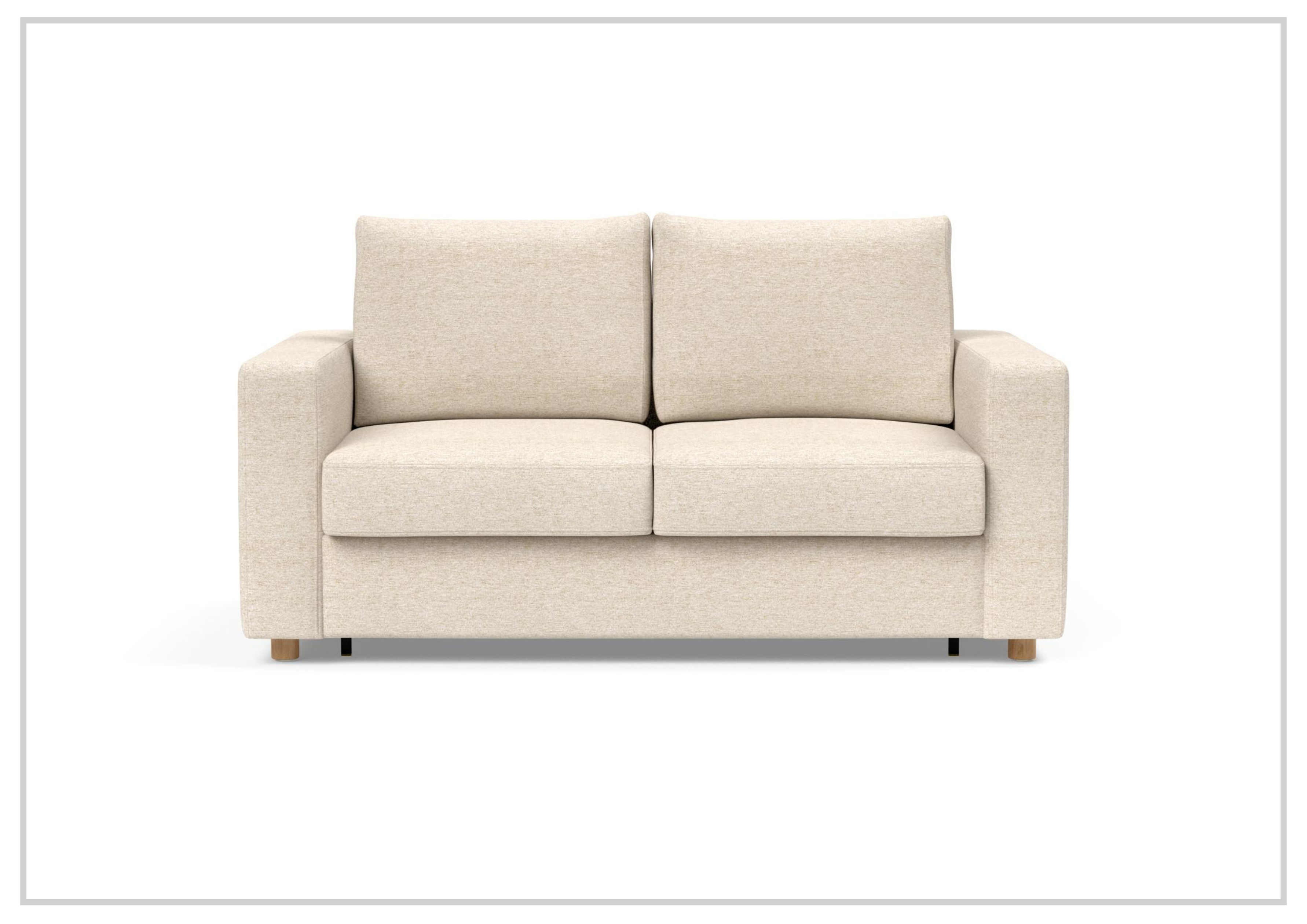Innovation Living Neah Fabric 2-Seater Full-Size Sleeper Sofa Bed - Convertible Couch for Small Spaces, Guest Room & Apartment Living