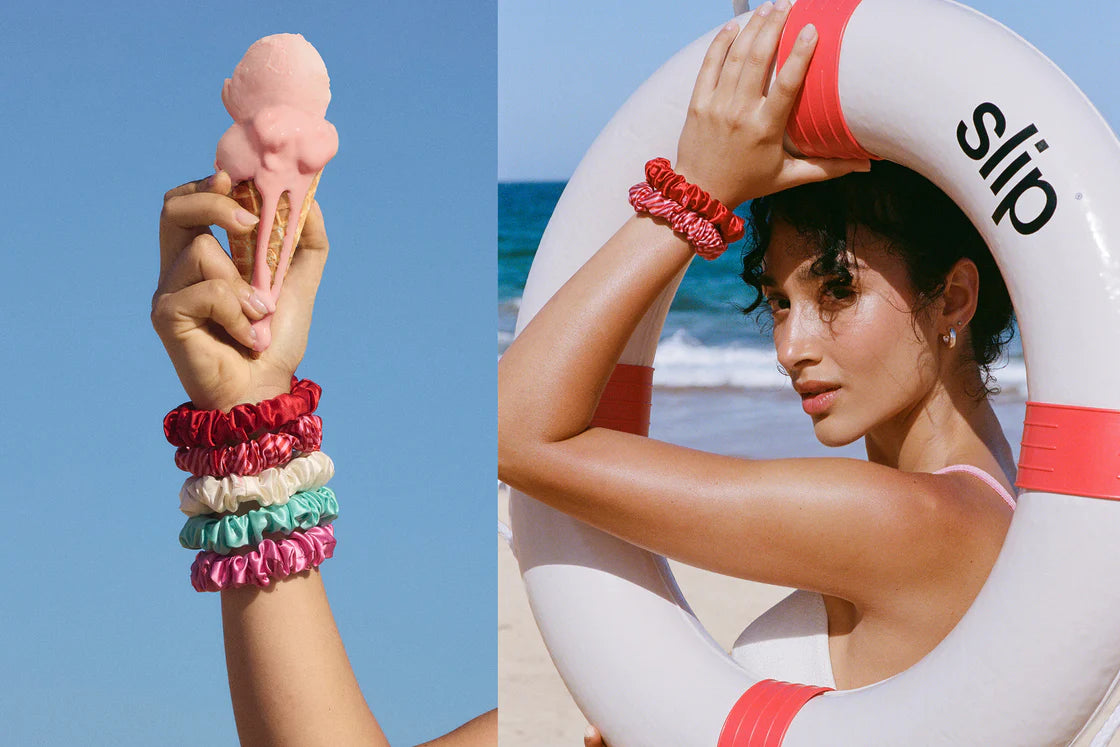 Gelati Midi Scrunchies - Soft Stretchy Hair Ties for Women & Girls - Perfect for Ponytails, Buns & Everyday Hair Styling