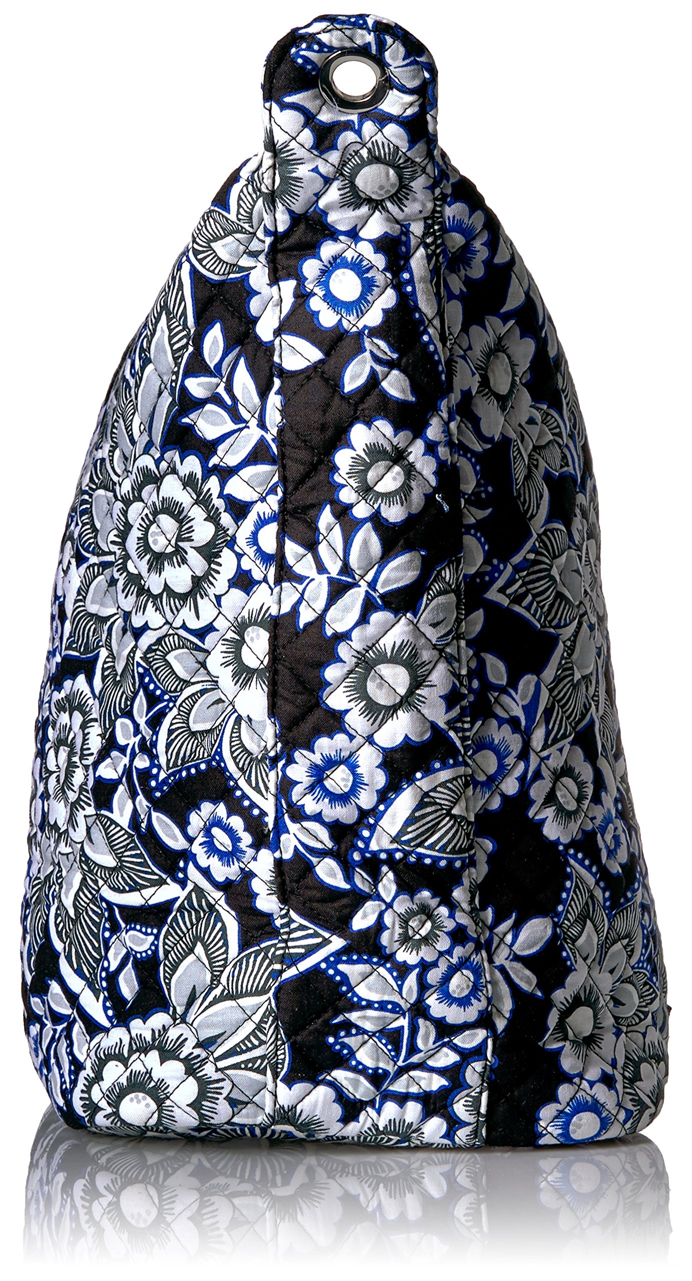 Vera Bradley Women's Cotton Carson Hobo Satchel Purse - Lightweight Shoulder Bag for Work, Travel & Everyday Use | Stylish Crossbody Handbag with Multiple Pockets