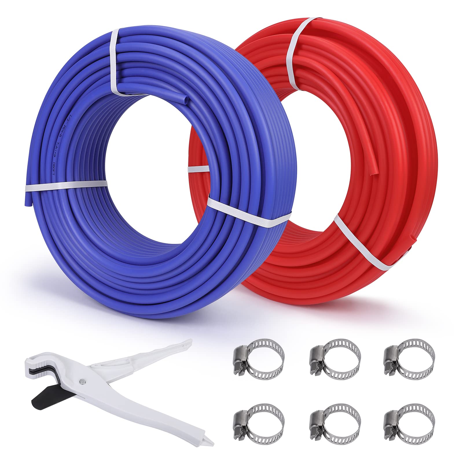 GARVEE 2x300FT PEX A Pipe 1/2 Inch PEX Tubing - Flexible Plumbing Supply for Residential Water Lines & Radiant Floor Heating Systems | Perfect for Home Renovation, DIY Plumbing Projects & Hydronic Heating Installations