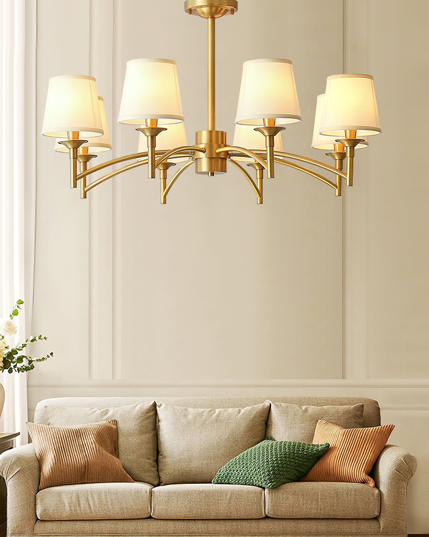 Devona Traditional Crystal Chandelier - Elegant Ceiling Light Fixture for Dining Room, Living Room & Bedroom | Perfect for Home Decor, Wedding & Luxury Interior Design