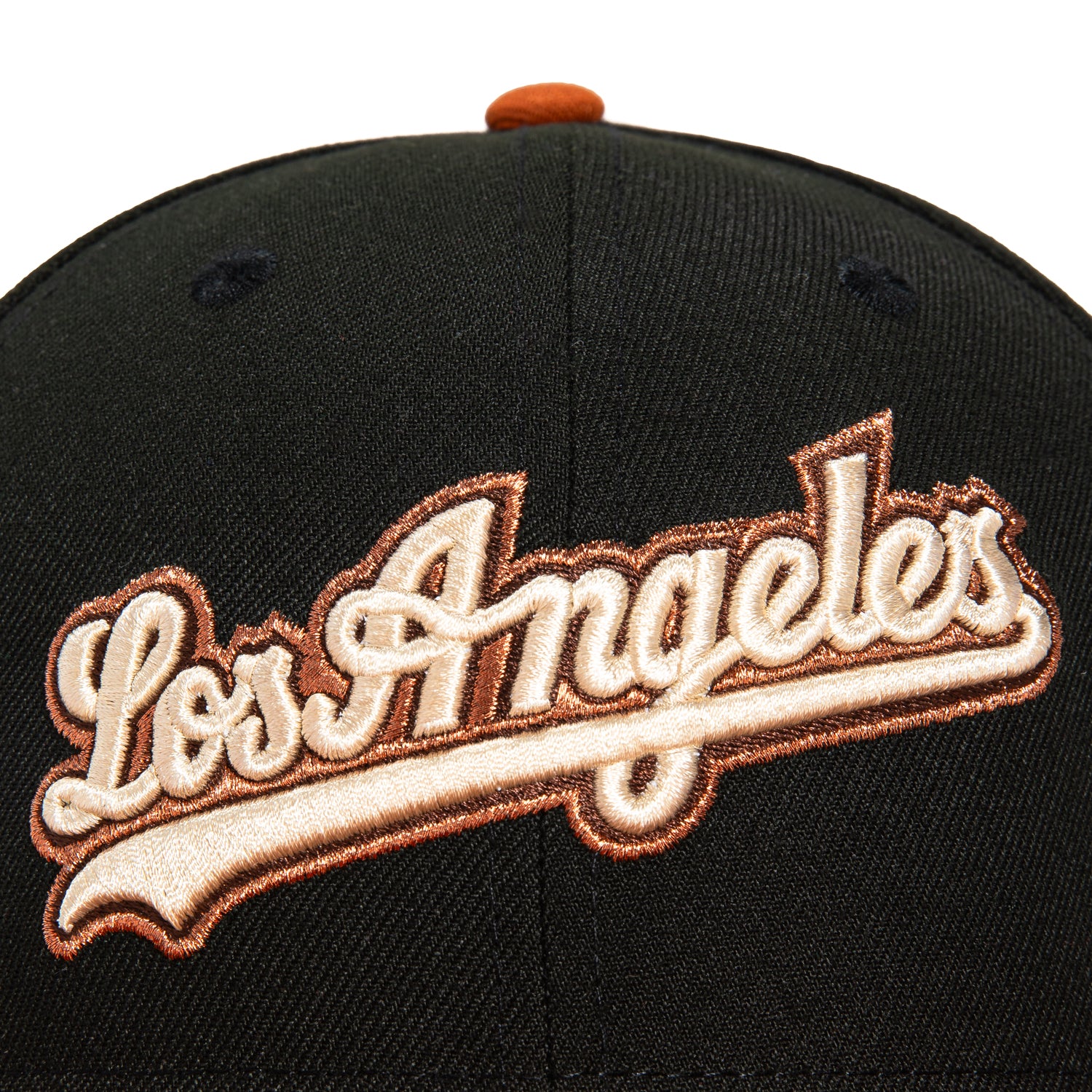 New Era 59Fifty Los Angeles Dodgers 40th Anniversary Stadium Patch Snapback Hat - Black & Burnt Orange - Official MLB Baseball Cap for Men & Women - Perfect for Games, Collecting & Streetwear Fashion