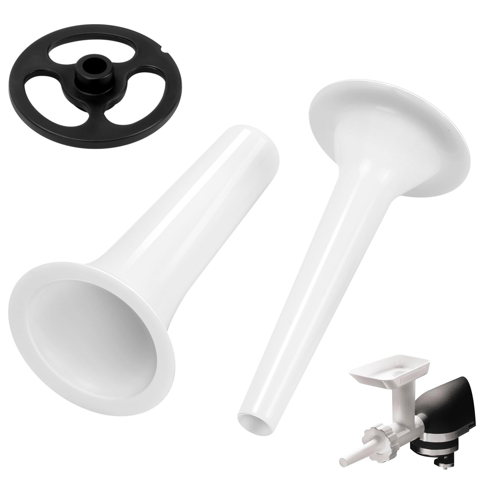 KitchenAid Stand Mixer Sausage Stuffer Tube Kit - Replacement for Food Grinder Attachment, Compatible with KitchenAid Stand Mixers - Perfect for Homemade Sausages, Burgers & Meat Processing