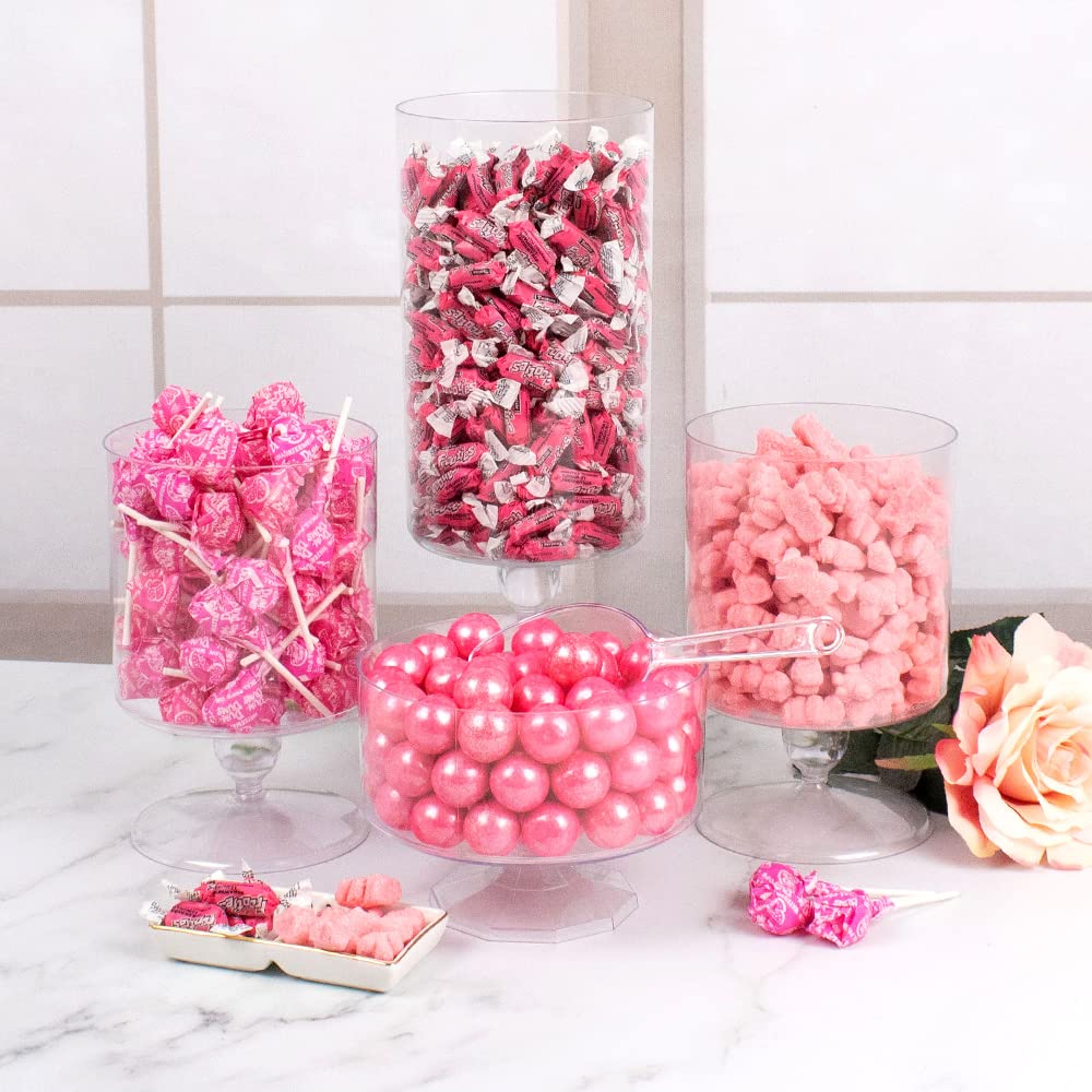 Pink Candy Favorites Value Size Candy Buffet - 775 Pieces of 4 Assorted Candy Types - Perfect for Parties, Baby Showers & Events (Serves 8-15 People)