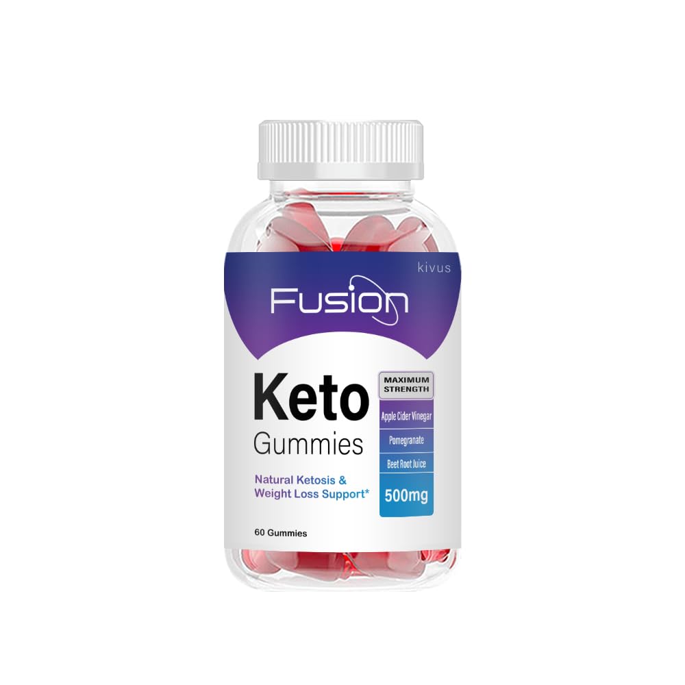 Kivus Fusion Keto Gummies - Sugar-Free Ketogenic Supplement for Weight Loss (60 Count) - Perfect for Low Carb Diet & On-The-Go Energy Boost