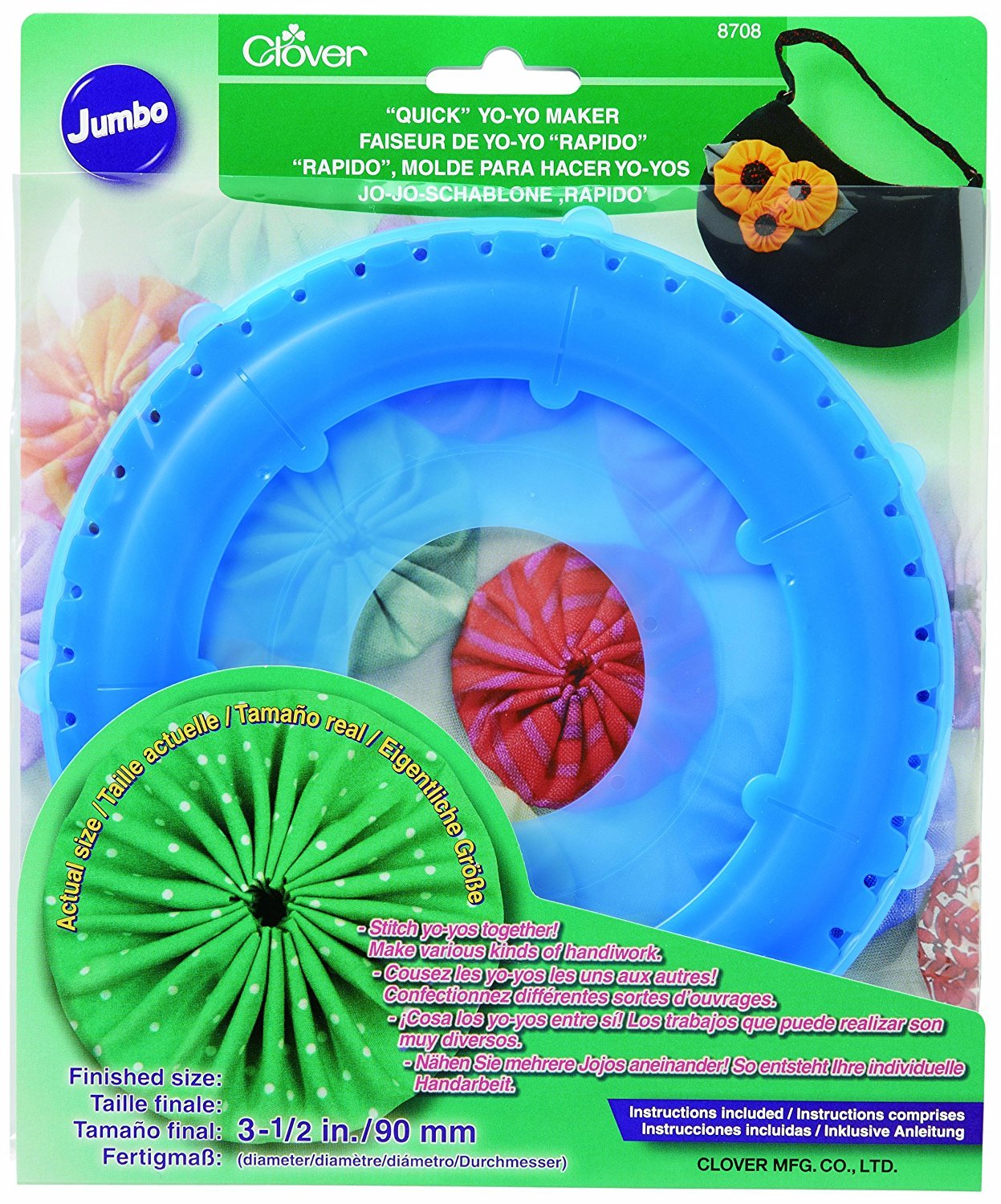 Clover 83020 Quick Yo Yo Maker - Jumbo Round 3-1/2