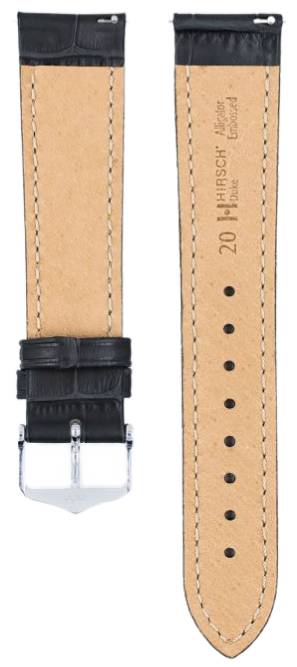 Hirsch Duke Grey 18mm Leather Watch Strap - Premium Replacement Band for Smartwatches & Traditional Watches | Perfect for Business, Casual & Outdoor Activities