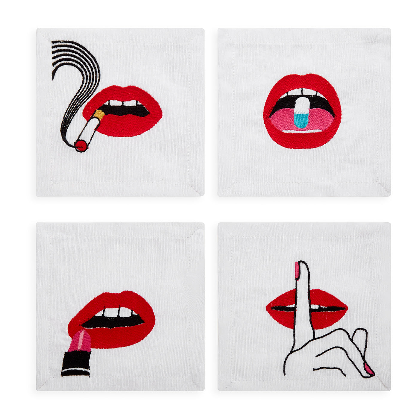 Premium Cocktail Napkins for Lips - Elegant & Absorbent Party Napkins for Drinks, Weddings, and Special Events