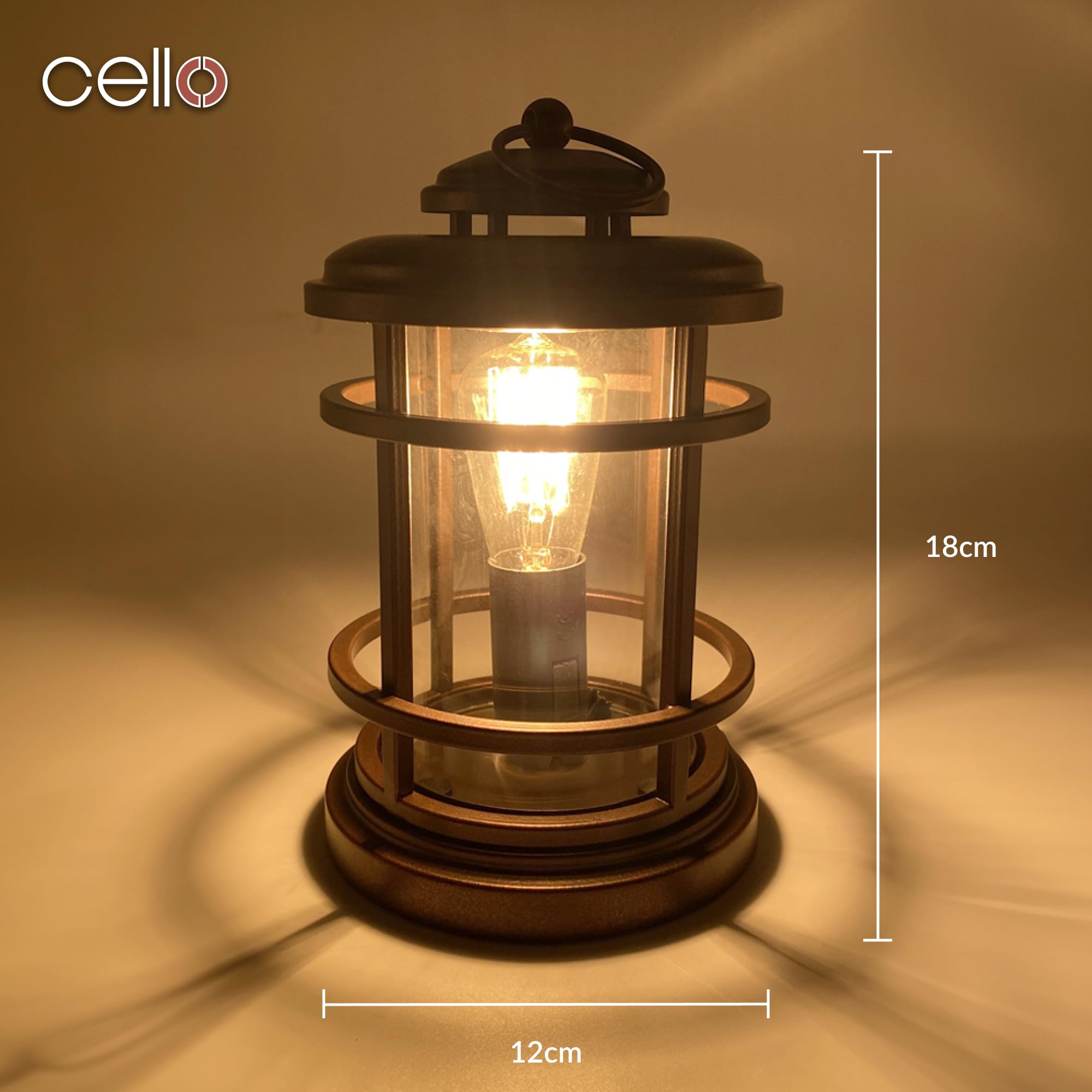 Cello Beacon Edison Electric Melt Burner - Premium Wax Warmer for Home & Spa - Perfect for Aromatherapy, Candle Melting, and Relaxation