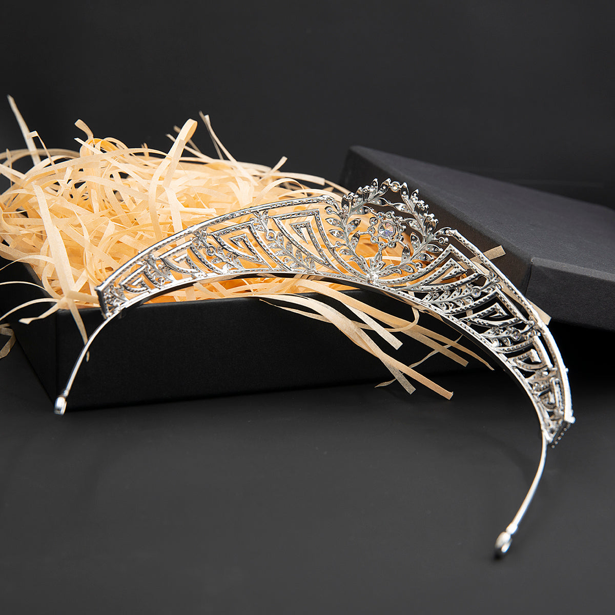 Royal Replica Cubic Zirconia Wedding Tiara - Crystal Bridal Crown for Bride CH10360 | Perfect for Weddings, Prom, Pageants & Special Occasions