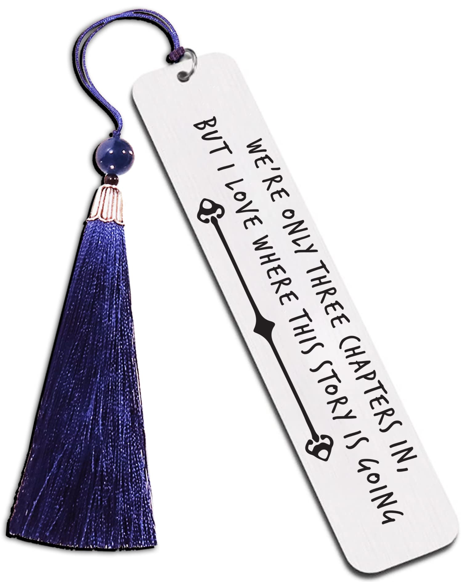 3rd Anniversary Gifts for Couples - Elegant 3 Year Anniversary Bookmarks for Wife, Husband, Girlfriend & Boyfriend (BM009) - Perfect Romantic Keepsake for Wedding Anniversaries & Special Occasions