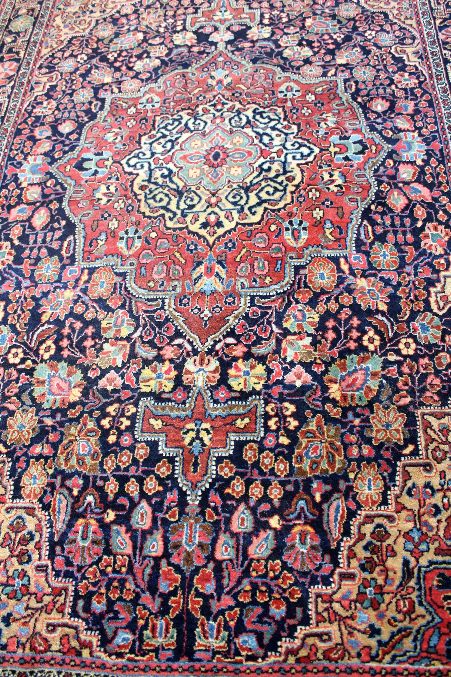 Antique Jozan Sarouk Handwoven Traditional Persian Rug - JF8392 - Perfect for Living Room, Bedroom & Home Decor